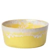 Gres skål 50 cl 14x6 cm gul