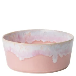 Gres skål 50 cl 14x6 cm rosa