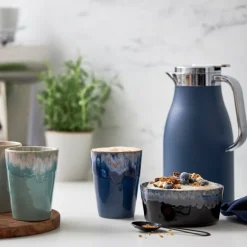 Gres skål 50 cl 14x6 cm svart