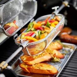 Grillbakke 36x20x2 cm 18/10 stål