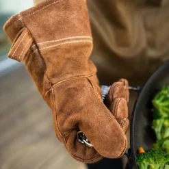 Grillhansker 1 par str large lær