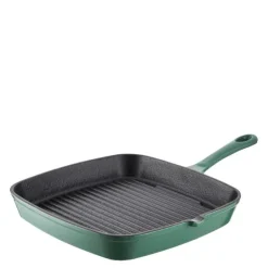 Grillpanne av støpejern 23 cm grønn