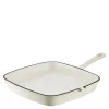 Grillpanne av støpejern 23 cm krem