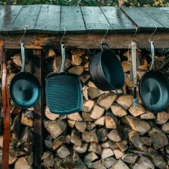 Grillpanne i støpejern 24 cm