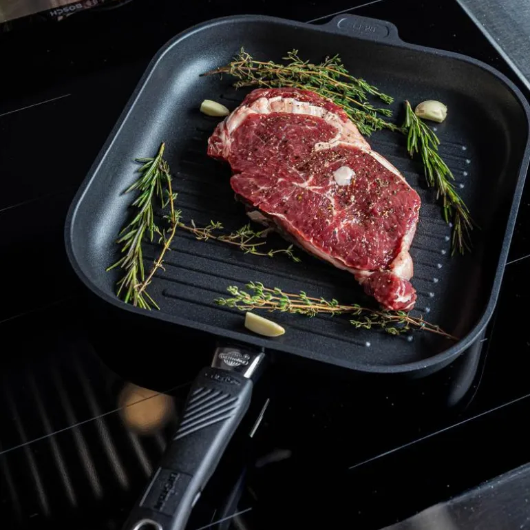 Grillpanne m/avtagbart håndtak 28 cm