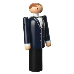 Groom 12 cm blå/sort/hvid