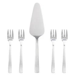 Groovy bestikk kakesett 5 deler stål