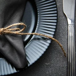 Groovy stentøy middagstallerken 27 cm svart