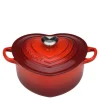 Gryte hjerteformet 2L cerise