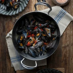 Gryte med lokk 5L rustfritt stål