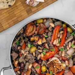 Gryte med lokk 5L rustfritt stål