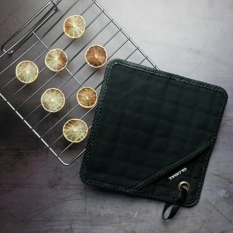 Grytelapp i kanvas m/lomme 25x25 cm