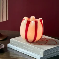 Gula telysestake hvit/rød