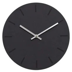 Gunpowder veggklokke 28 cm mørk grå m/sølv viser