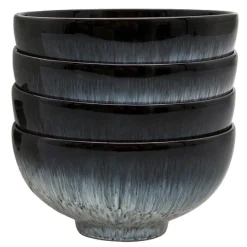 Halo skål 13 cm 4 stk blå/svart