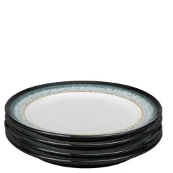 Halo tallerken 28 cm 4 stk blå/svart