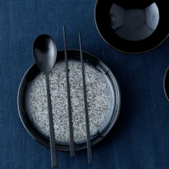 Halo tallerken Coupe 21 cm 4 stk blå/svart