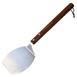 Hamburger stekespade 47 cm stål/tre