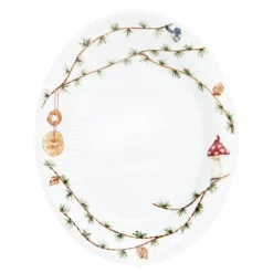 Hammershøi Christmas ovalt fat 22,5x28,5 cm