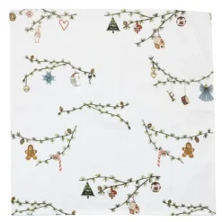 Hammershøi Christmas serviett 45x45 cm 4 stk hvit