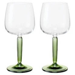 Hammershøi hvitvinsglass 35 cl 2 stk grønn
