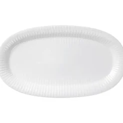 Hammershøi oval serveringsfat 40x22,5 cm hvit
