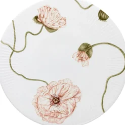 Hammershøi Poppy kakefat 30 cm hvit m/dekor