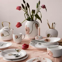 Hammershøi Poppy ovalt fat hvit