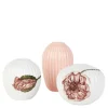 Hammershøi Poppy vase 3 stk miniatyr hvit m/dekor