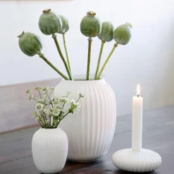 Hammershøi vase 21 cm hvit