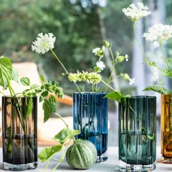 Hanami glassvase 9x18 cm røykgrå