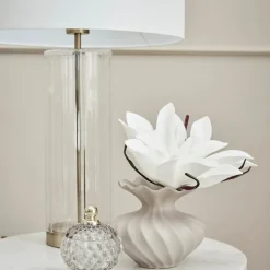 Happia dekorasjonsblomst 57 cm hvit