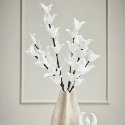 Happia dekorasjonsblomst 91 cm hvit