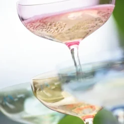 Happy champagneglass 28 cl rosa