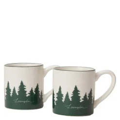 Happy Holiday espressokopper 10 cl 2 stk hvit/grønn