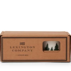 Happy Holiday espressokopper 10 cl 2 stk hvit/grønn