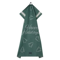 Happy Holidays jacquard kjøkkenhåndkle 50x70 cm grønn