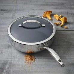 HaptIQ traktørpanne m/lokk 28 cm rustfri