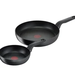 Hard Titanium Pro stekepannesett 24 og 28 cm svart