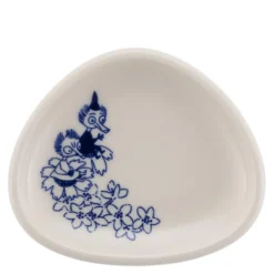 Haru dippskål 10 cm mummi hvit/blå