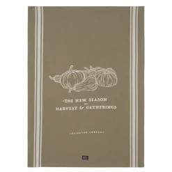 Harvest & Gatherings kjøkkenhåndkle organisk bomull 50x70 cm oliven/hvit