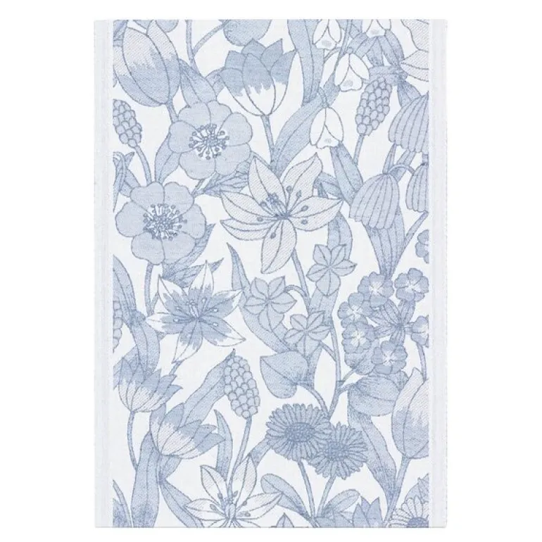 Havsblom håndkle 35x50 cm blå