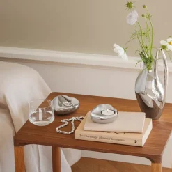 Heart telysholder 8,6 cm blank