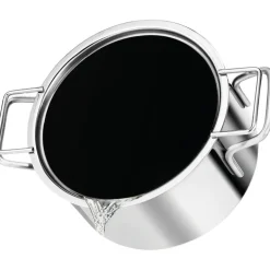 Hellelokk 20 cm svart/stål