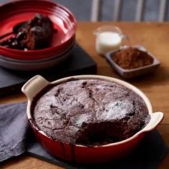 Heritage ildfast form rund 24 cm cerise