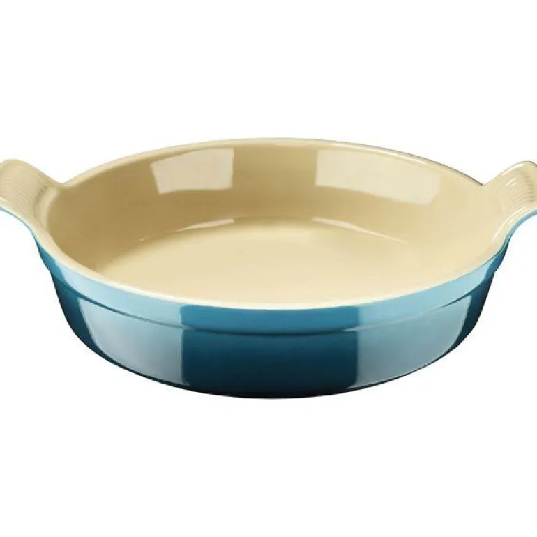 Heritage ildfast form rund 24 cm deep teal