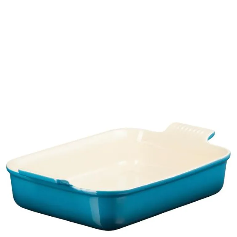 Heritage rektangulær form 26x19 cm deep teal