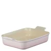Heritage rektangulær form 26x19 cm shell pink