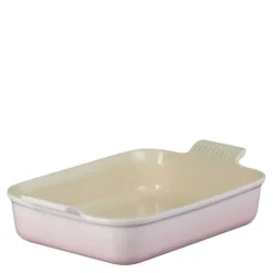 Heritage rektangulær form 26x19 cm shell pink