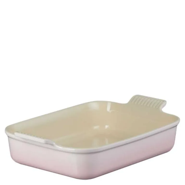 Heritage rektangulær form 26x19 cm shell pink